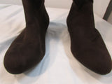 Lower East Side Brown Suede Faux Leather Boot
