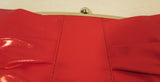 Charming Charlie Red Bow Shiny Silky Clutch/Shoulder Evening Bag