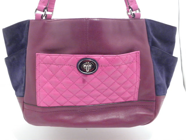 Coach Park Carrie Quilted Color Block Tote