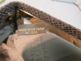 Michael Kors Brown Snakeskin Larger Clutch/Crossbody Bag