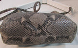 Michael Kors Brown Snakeskin Larger Clutch/Crossbody Bag
