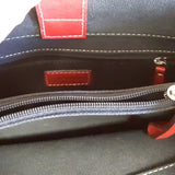 Kate Spade Black Red Canvas Shoulder Bag