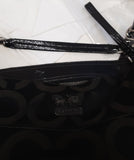 Coach Black Signature Canvas Tribeca Handbag