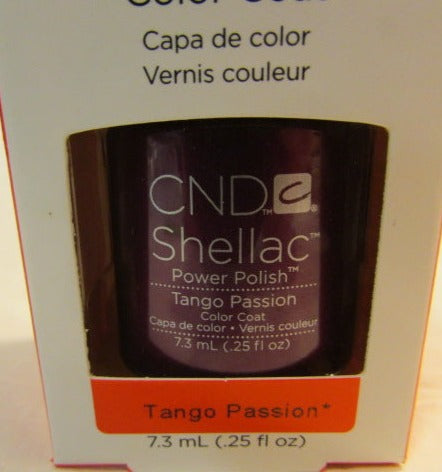 CND Shellac Brand Power Polish Color Coat “Tango Passion” .25 oz