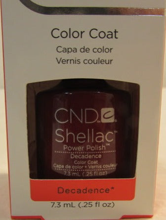 CND Shellac Brand Color Coat “Decadence” .25 oz