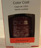 CND Shellac Brand Color Coat “Decadence” .25 oz