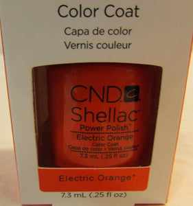 CND Shellac Brand Color Coat “Electric Orange” .25 oz