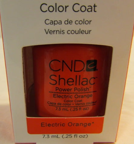 CND Shellac Brand Color Coat “Electric Orange” .25 oz