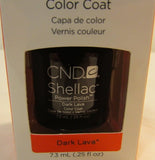 CND Shellac Brand Color Coat “Dark Lava” .25 oz