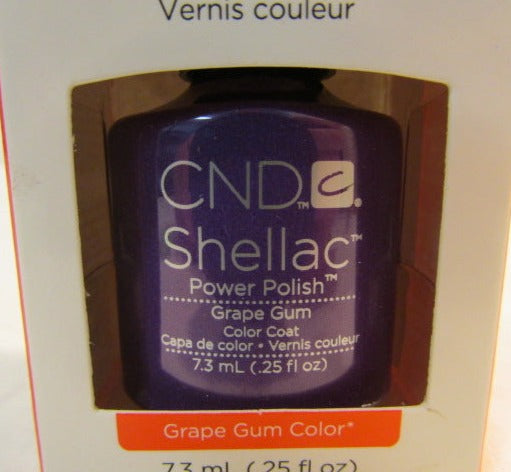 CND Shellac Brand Color Coat “Grape Gum” .25 oz