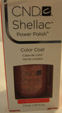 CND Shellac Brand Power Polish Color Coat “Cocoa Color” .25 oz