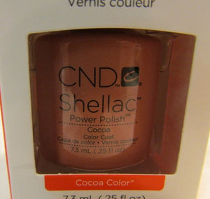 CND Shellac Brand Power Polish Color Coat “Cocoa Color” .25 oz