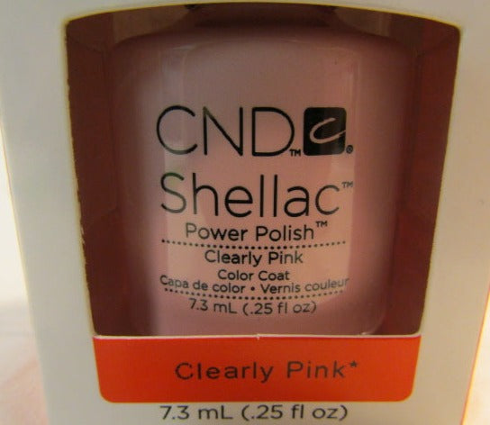 CND Shellac Brand Color Coat “Clearly Pink” .25 oz