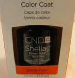 CND Shellac Brand Color Coat “Black Pool” .25 oz