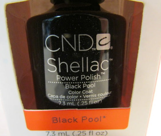 CND Shellac Brand Color Coat “Black Pool” .25 oz