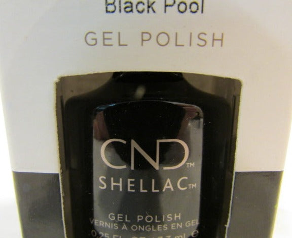 CND Shellac Brand Gel Polish “Black Pool” .25 oz