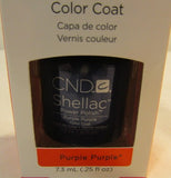 CND Shellac Brand Power Polish Color Coat “Purple Purple” .25 oz