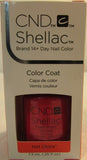 CND Shellac Brand Color Coat “Hot Chilis” .25 oz