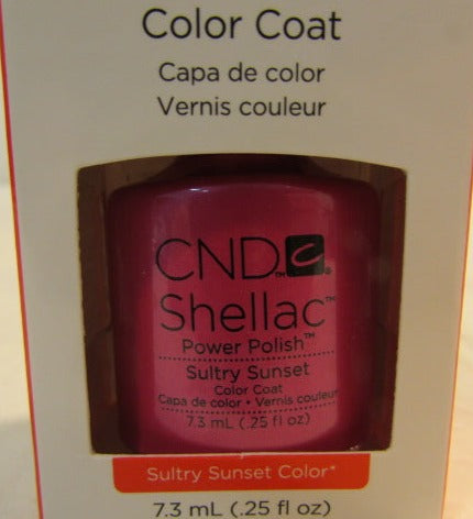 CND Shellac Brand Power Polish Color Coat “Sultry Sunset Color” .25 oz
