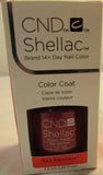 CND Shellac Brand Power Polish Color Coat “Red Baroness” .25 oz