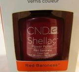 CND Shellac Brand Power Polish Color Coat “Red Baroness” .25 oz