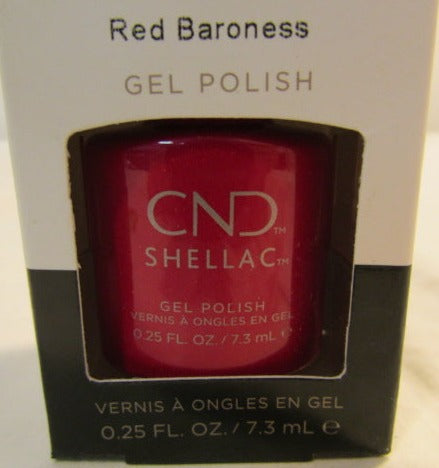 CND Shellac Brand Gel Polish “Red Baroness” .25 oz