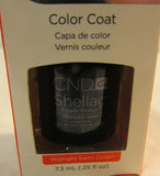 CND Shellac Brand Power Polish Color Coat “Midnight Swim Color” .25 oz