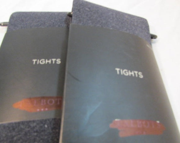 Talbots Tights Denim Blue Size Medium 2 Pairs