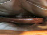 Talbots Carmel Quilted Suede Satchel
