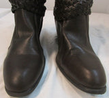 Faded Glory Brown Faux Leather Slouch Boots