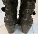 Faded Glory Brown Faux Leather Slouch Boots