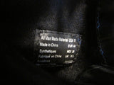 Brash Black Faux Leather Tie-Up Combat Boots
