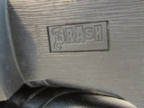 Brash Black Faux Leather Tie-Up Combat Boots