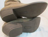Brash Taupe Suede Slouch Ankle Boots