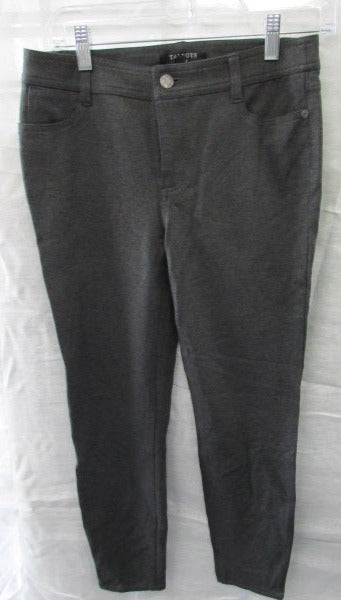 Talbots Dark Gray Slim Ankle Linen Dress Pants - Petite