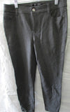 Talbots Dark Gray Slim Ankle Linen Dress Pants - Petite