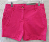 Talbots Pink Girlfriend Chino 6" Linen Shorts - Petite