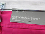Talbots Pink Girlfriend Chino 6" Linen Shorts - Petite