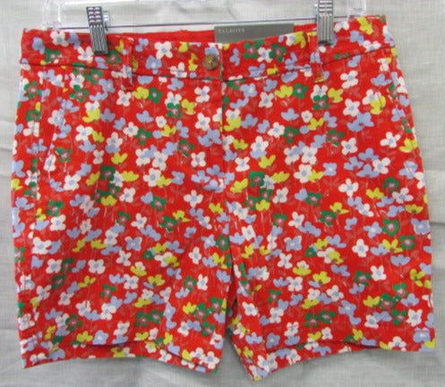 Talbots Red with Flowers Girlfriend Chino 6