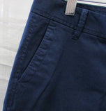 Talbots Navy Blue Girlfriend Chino 6" Linen Shorts - Petite