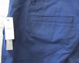 Talbots Navy Blue Girlfriend Chino 6" Linen Shorts - Petite