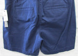 Talbots Navy Blue Girlfriend Chino 6" Linen Shorts - Petite