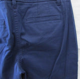 Talbots Navy Blue Girlfriend Chino 6" Linen Shorts - Petite