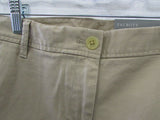 Talbots Tan Girlfriend Chino 6" Linen Shorts - Petite