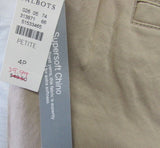 Talbots Tan Girlfriend Chino 6" Linen Shorts - Petite