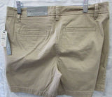 Talbots Tan Girlfriend Chino 6" Linen Shorts - Petite