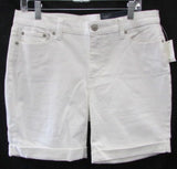 Talbots Flawless White Denim 7.5" Girlfriend Short - Petite
