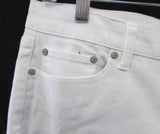 Talbots Flawless White Denim 7.5" Girlfriend Short - Petite