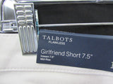 Talbots Flawless White Denim 7.5" Girlfriend Short - Petite