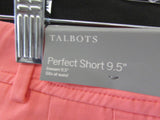 Talbots Tangerine 9.5" Perfect Linen Short - Petite
